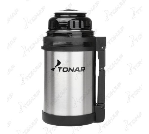 Термос TONAR 1000ML HS.TM-010  (дополн.пласт.чашка, скл.ручка, ремень)