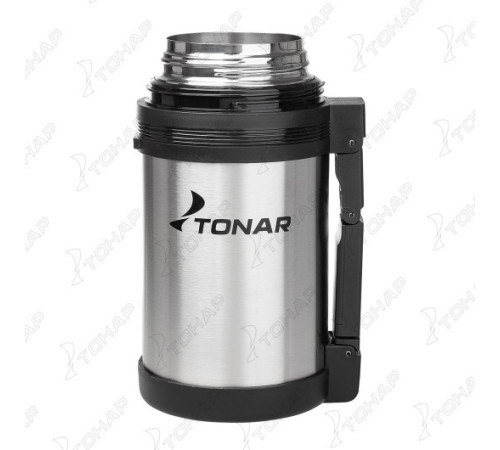 Термос TONAR 1000ML HS.TM-010  (дополн.пласт.чашка, скл.ручка, ремень)