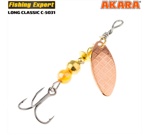 Блесна вертушка Akara Long C-5031 (8 гр) цвет Cu(153)