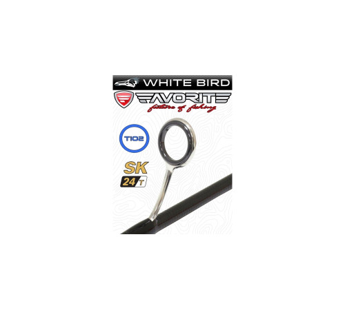 Спиннинг Favorite White Bird WBR1-802L-T, углеволокно, 2.44 м, тест 3-12, 92 г