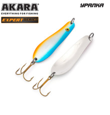 Блесна колеблющаяся Akara Expert Уралка 85 (19 гр) цвет 1/Sil