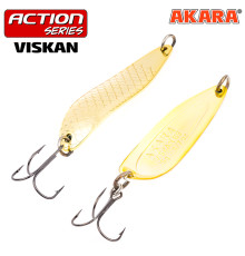 Блесна колеблющаяся Akara Action Series Viskan 80 (21 гр) цвет Go