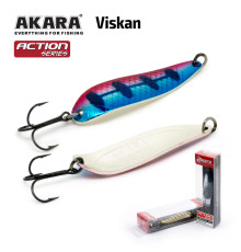Блесна колеблющаяся Akara Action Series Viskan 80 (21 гр) цвет AB91