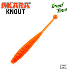 Силиконовые приманки Akara Trout Time KNOUT 2.5 Cheese, форелевая, 63,5 мм, цвет #100, 10 шт.