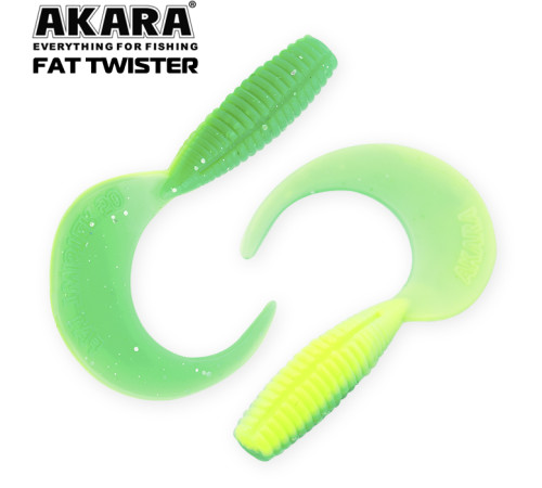 Силиконовые приманки Akara Fat Twister 50 мм, цвет #88T, 8 шт.