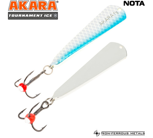 Блесна зимняя Akara Tournament Ice Nota, 5 гр цвет 1/Sil