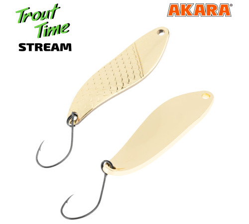Блесна колеблющаяся Akara Trout Time Stream 45 (5,5 гр) цвет Go