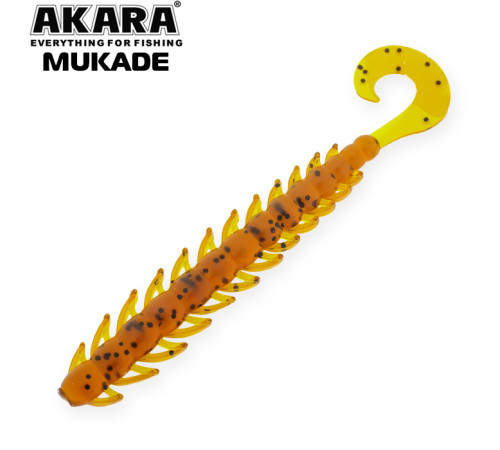 Силиконовые приманки Akara Mukade 110 мм, цвет #417, 4 шт.