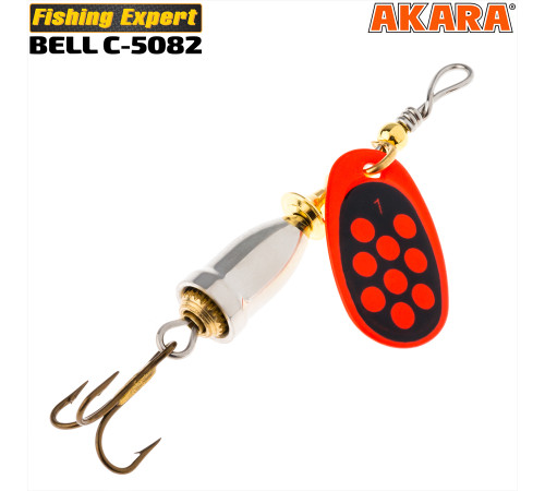 Блесна вертушка Akara Bell C-5082 (10 гр) цвет 194/YL-Red