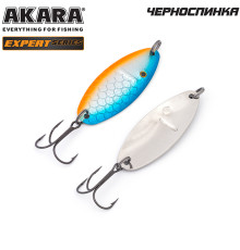 Блесна колеблющаяся Akara Expert Черноспинка 65 (15 гр) цвет 1/Sil