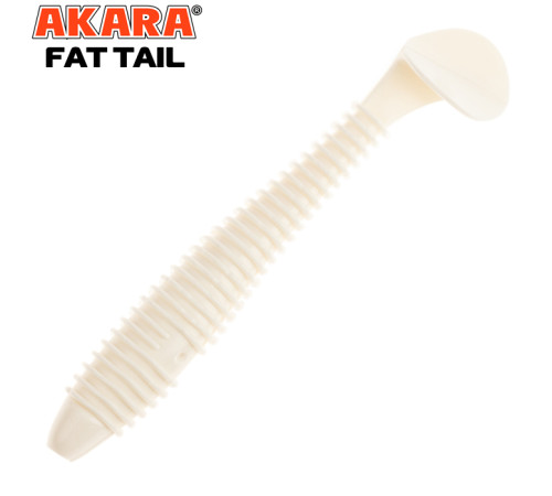 Силиконовые приманки Akara Fat Tail 96 мм,  цвет #02T, 4 шт.
