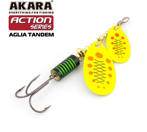 Блесна вертушка Akara Action Series Aglia Tandem №1/3 (8 гр) цвет A9