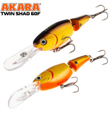 Воблер Akara Twin Shad 60F (цвет A19)