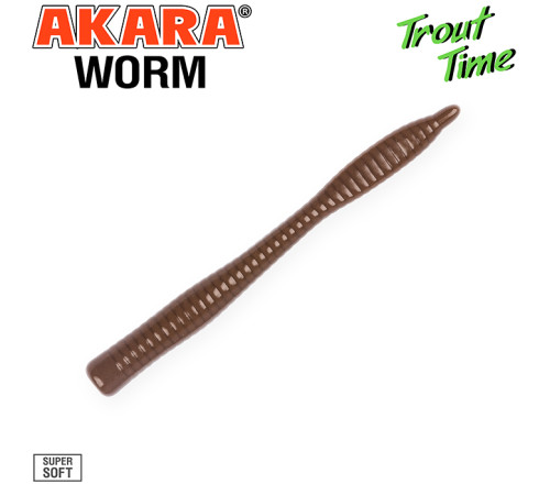 Силиконовые приманки Akara Trout Time WORM 3 Cheese, форелевая, 76,2 мм, цвет #W3, 10 шт.