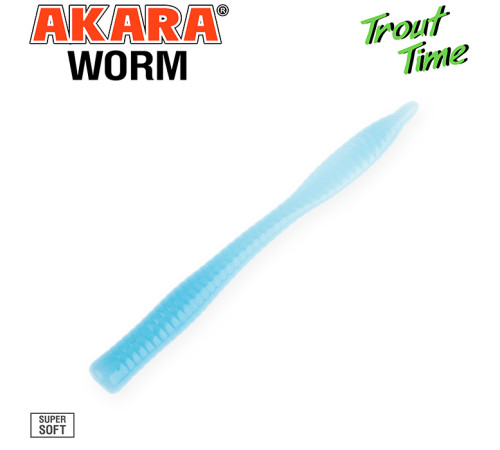 Силиконовые приманки Akara Trout Time WORM 3 Cheese, форелевая, 76,2 мм, цвет #W3, 10 шт.