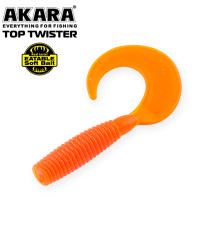 Силиконовые приманки Akara Eatable Top Twister 20 мм, цвет #11, 10 шт.