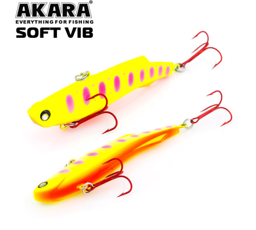 Воблер раттлин Akara Soft Vib 85 S (цвет A141)