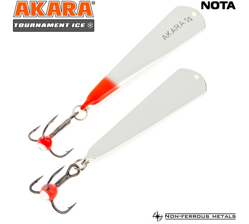 Блесна зимняя Akara Tournament Ice Nota, 5 гр цвет 3/Sil