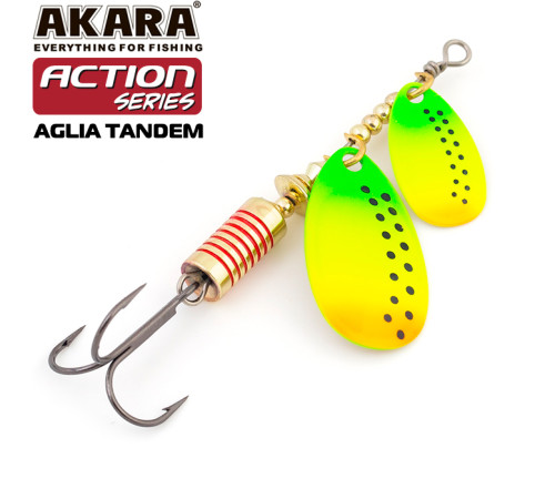 Блесна вертушка Akara Action Series Aglia Tandem №2/4 (11 гр) цвет A22