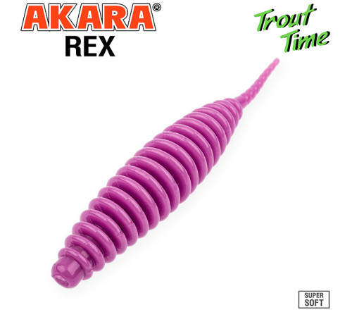 Силиконовые приманки Akara Trout Time REX 2.5 Shrimp, форелевая, 63,5 мм, цвет #459, 10 шт.