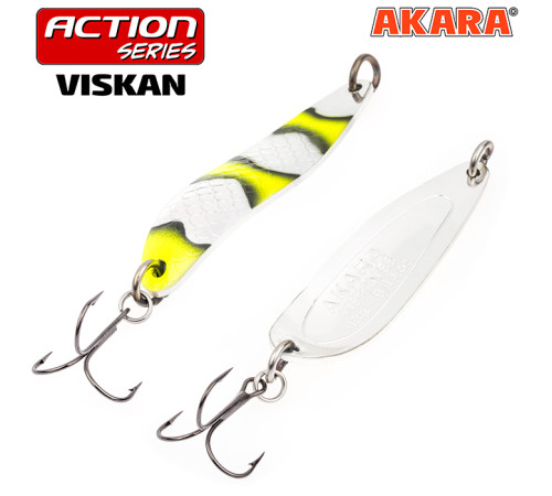 Блесна колеблющаяся Akara Action Series Viskan 65 (15 гр) цвет AB90