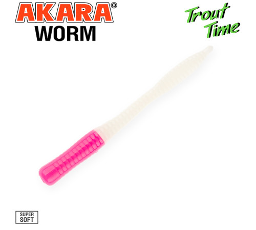 Силиконовые приманки Akara Trout Time WORM 3 Cheese, форелевая, 76,2 мм, цвет #W3, 10 шт.