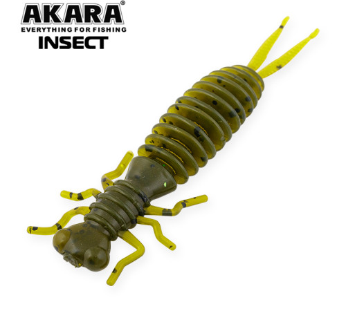 Силиконовые приманки Akara Insect 50 мм, цвет #403, 5 шт.