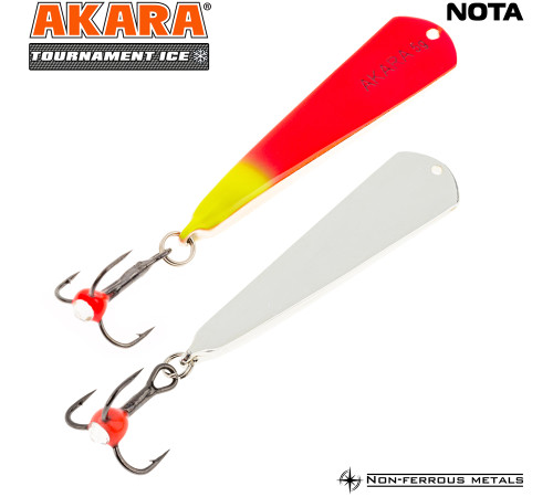 Блесна зимняя Akara Tournament Ice Nota, 3 гр цвет 34/Sil