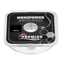 Леска PREMIER fishing MONOPOWER UNIVERSAL Clear Nylon (30м), 0,1мм