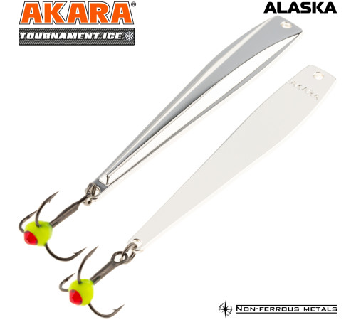 Блесна зимняя Akara Tournament Ice Alaska, 8 гр цвет Sil