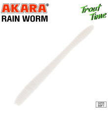 Силиконовые приманки Akara Trout Time Rain-Worm 2.5 Cheese, форелевая, 63,5 мм, цвет #02T, 10 шт.