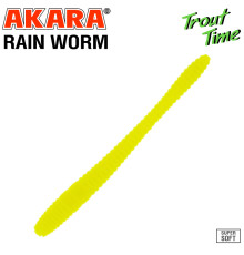 Силиконовые приманки Akara Trout Time Rain-Worm 2.5 Shrimp, форелевая, 63,5 мм, цвет #04Y, 10 шт.