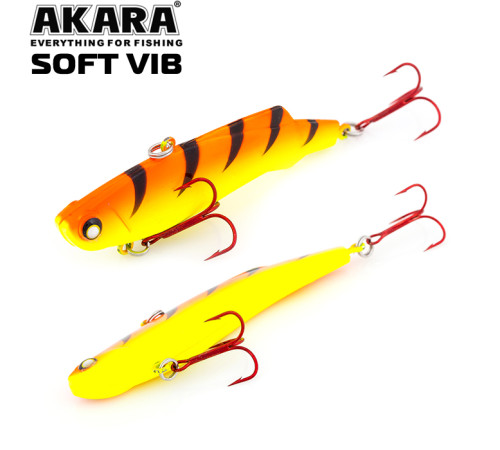 Воблер раттлин Akara Soft Vib 85 S (цвет A25)