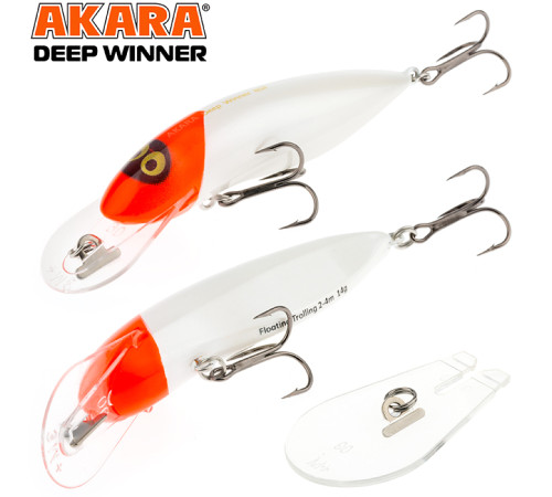 Воблер для троллинга Akara Deep Winner 85 F (цвет A1)