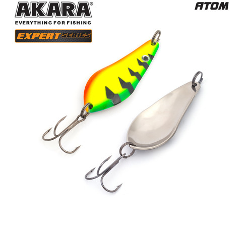 Блесна колеблющаяся Akara Атом Expert 65 (18 гр) цвет 8/SIL