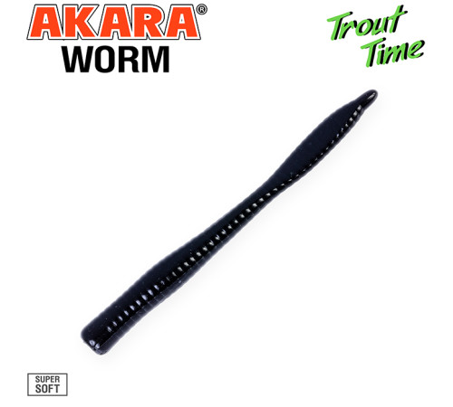 Силиконовые приманки Akara Trout Time WORM 3 Cheese, форелевая, 76,2 мм, цвет #W3, 10 шт.
