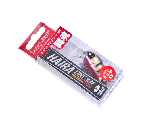 Воблер Lucky John Pro Series HAIRA TINY 33F Shallow Pilot, цвет 114