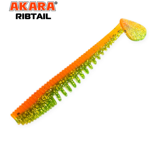 Силиконовые приманки Akara Ribtail 100 мм,  цвет #465, 4 шт.
