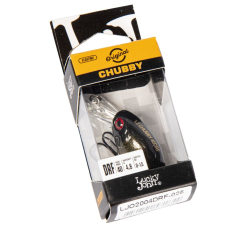 Воблер Lucky John Original CHUBBY 40F-DR, цвет 25