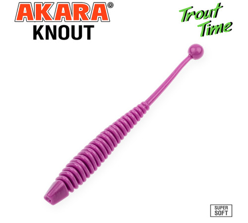 Силиконовые приманки Akara Trout Time KNOUT 2.5 Cheese, форелевая, 63,5 мм, цвет #459, 10 шт.