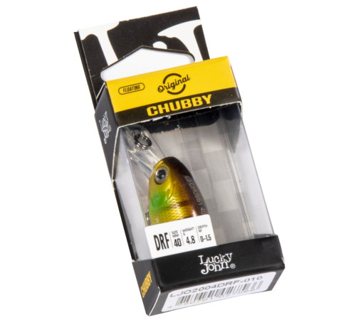 Воблер Lucky John Original CHUBBY 40F-DR, цвет 10