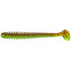 Силиконовые приманки Lucky John Pro Series Spark Tail 4,0in Z15, 5шт, виброхвост