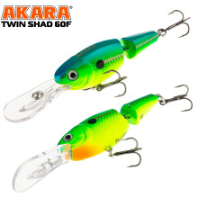 Воблер Akara Twin Shad 60F (цвет A61)