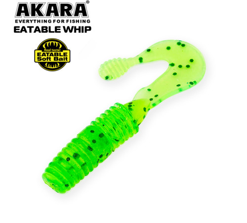 Силиконовые приманки Akara Eatable Whip 60 мм, цвет #418, 6 шт.