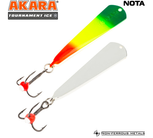 Блесна зимняя Akara Tournament Ice Nota, 5 гр цвет 86/Sil