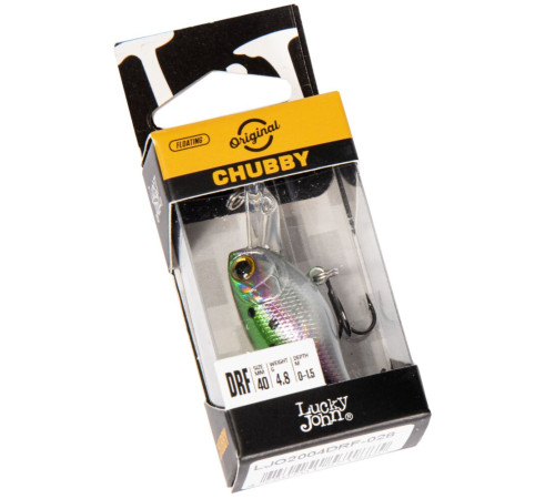 Воблер Lucky John Original CHUBBY 40F-DR, цвет 28