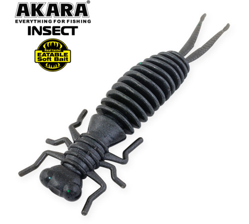 Силиконовые приманки Akara Eatable Insect 65 мм, цвет #422, 4 шт.