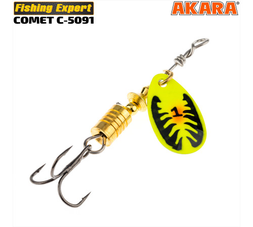 Блесна вертушка Akara Comet (4 гр) цвет 199