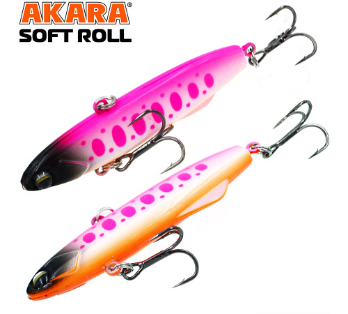 Воблер Akara раттлин Soft Roll 80, цвет A286