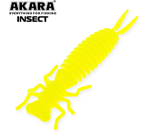 Силиконовые приманки Akara Insect 65 мм, цвет #04Y, 4 шт.